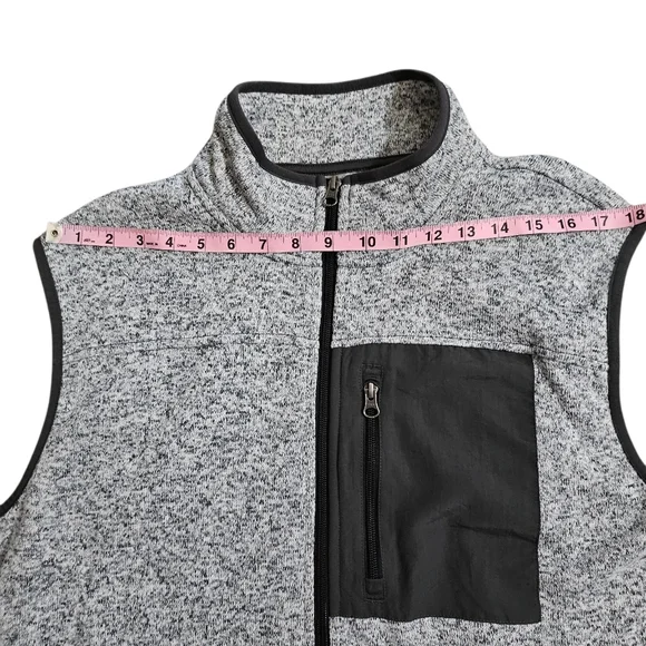 Gray Sonoma Goods For Life Fleece Vest - Picture 6 of 8